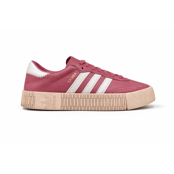 adidas Originals Womens Sambarose Trace Maroon/Cloud White/Linen) Sz 7.5 - Picture 2 of 9
